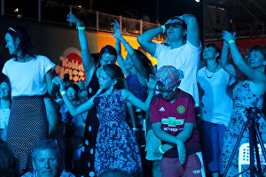Spectators at the 17th Koktebel Jazz Party international music festival